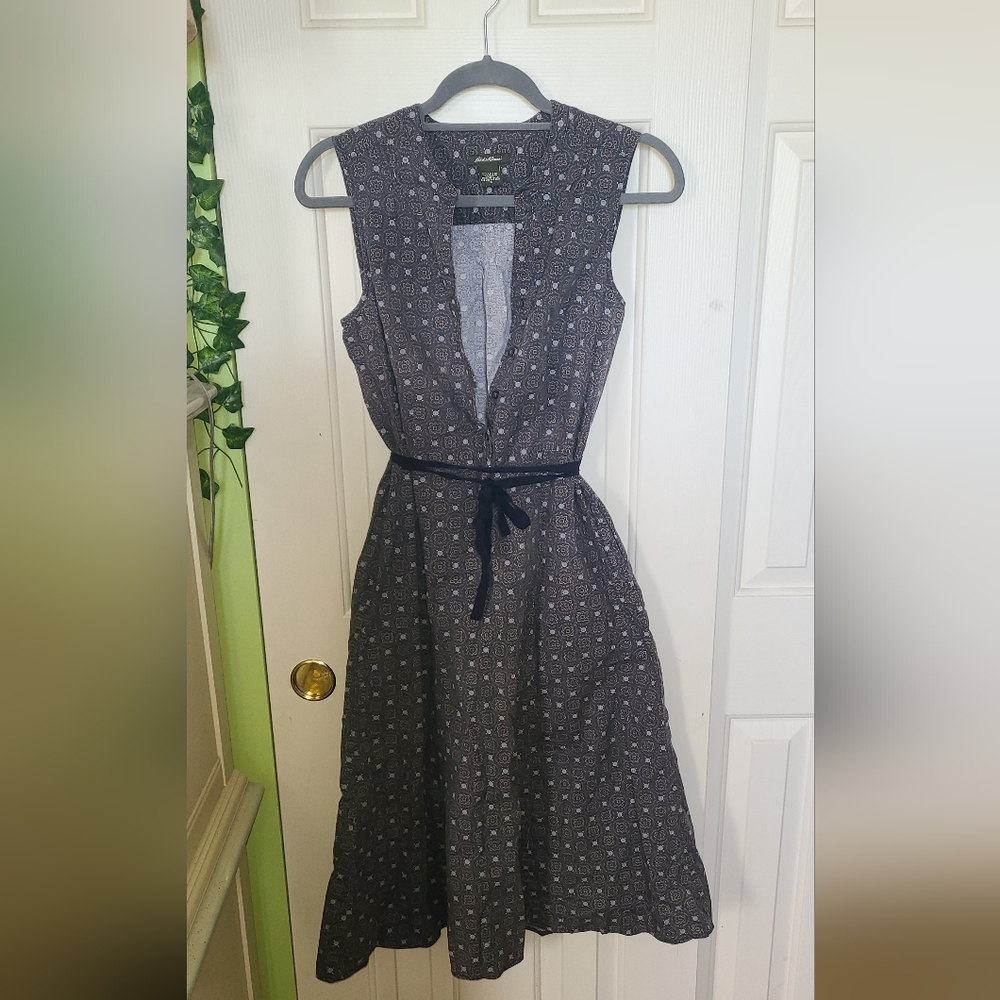 Grey Eddie Bauer Sleeveless Dress